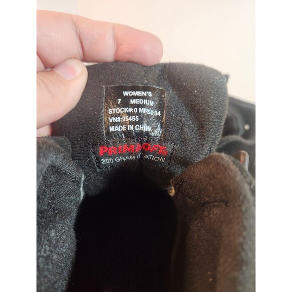 LL BEAN‎ Prima loft Black Suede Winter Snow Hiking Boots Tek-2.5 Womens 7 - Picture 8 of 9